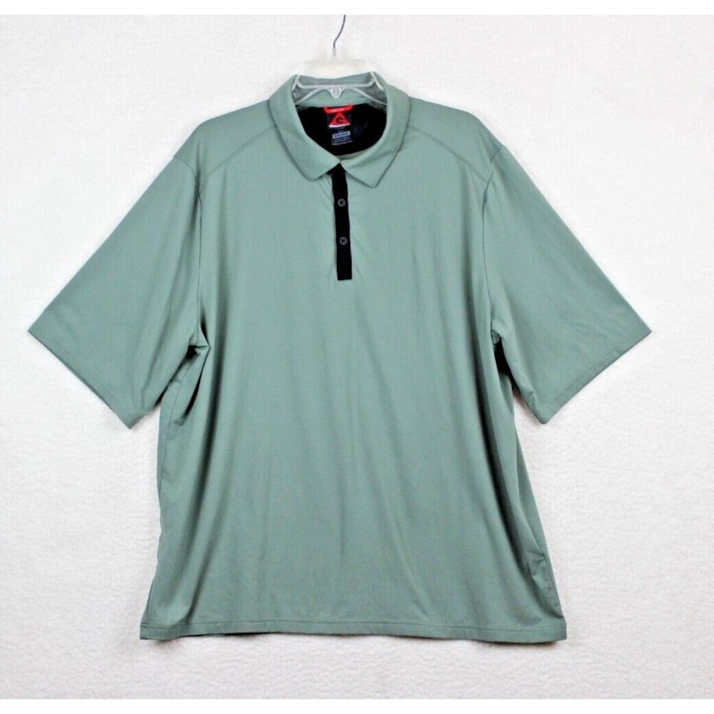 Gerry Men's Quick Dry Short Sleeve Soft Touch Polo T-Shirt Blue Men's Sz XXL